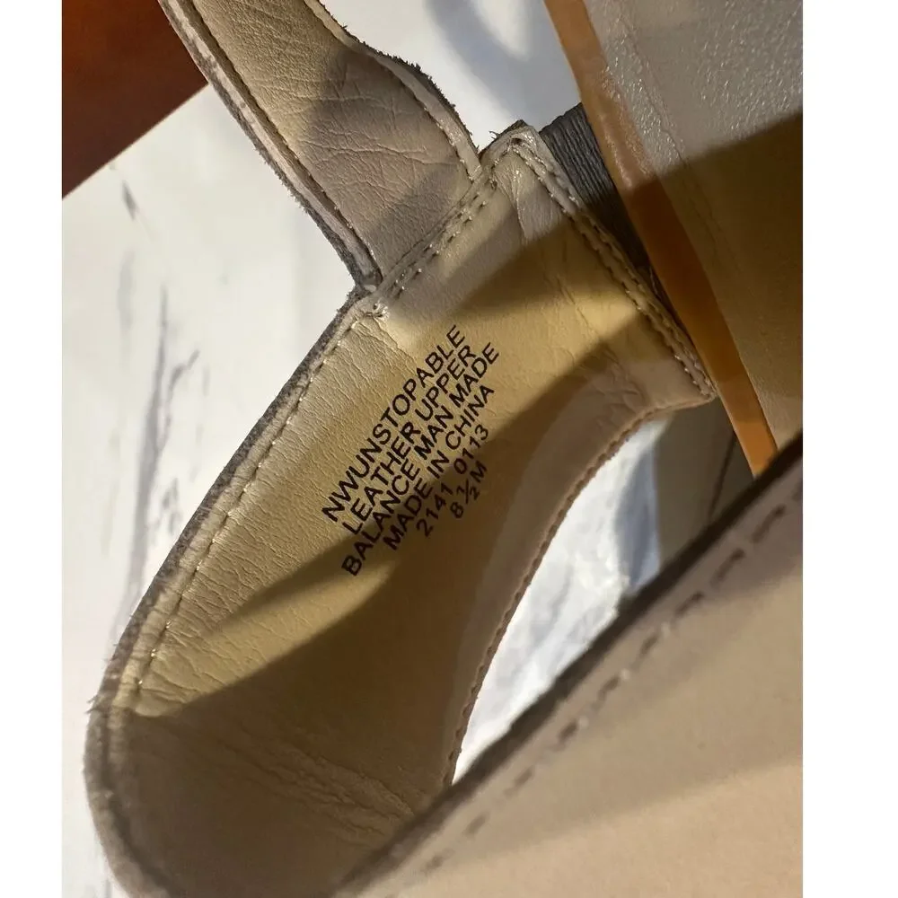 Nine West Wedge Sandals Size 8.5 - Zebra Print